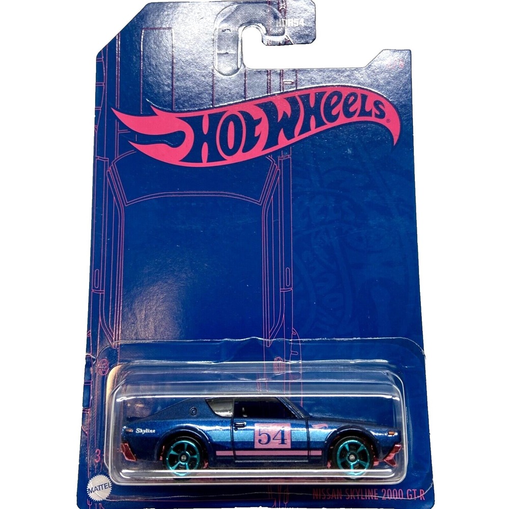 Hot Wheels 54th Anniversary 2/6 Nissan‎ Skyline 2000 GT-R Blue Pearl Pink Chrome